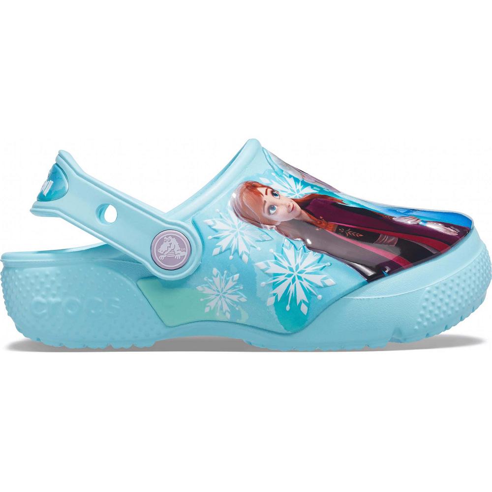 Turquoise Boys' Crocs Fun Lab Disney Frozen II Clogs | NZ 1427VRWD